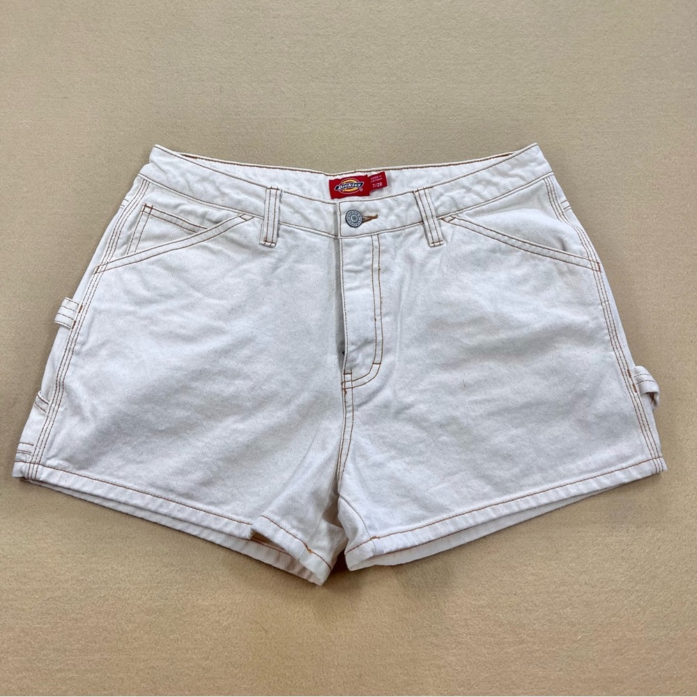 Dickies Cream Cotton Carpenter Shorts